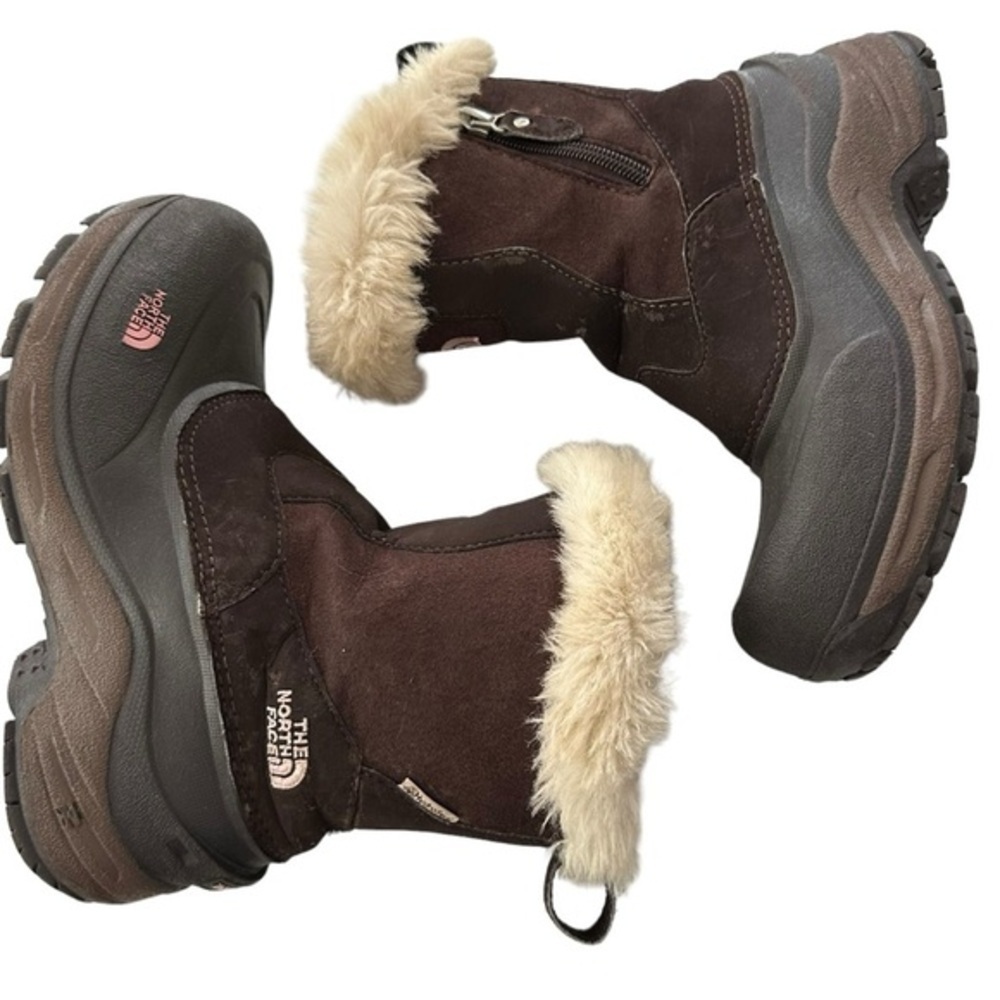 THE NORTH FACE GREENLAND ZIP BROWNIE BOOTS SIZE 4